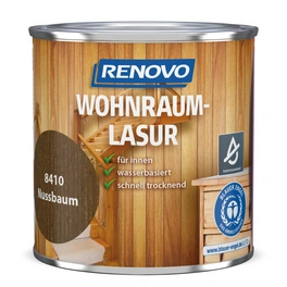 Wohnraumlasur seidenglänzend, nussbaum