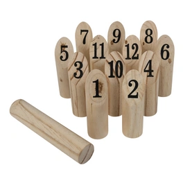 Zahlenwurfspiel, Holz, braun