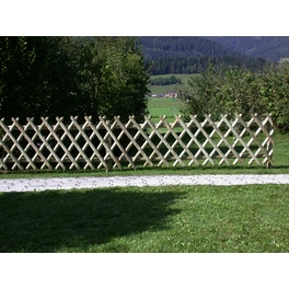 Zaun, HxL: 80 x 250 cm, Holz, olive