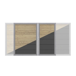 Zaunelement »Design«, Holz-Polymer-Werkstoffe (WPC), HxL: 180 x 180 cm cm