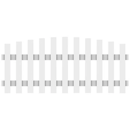Zaunelement »Longlife Cara«, HxL: 80 x 180 cm, Kunststoff, weiß