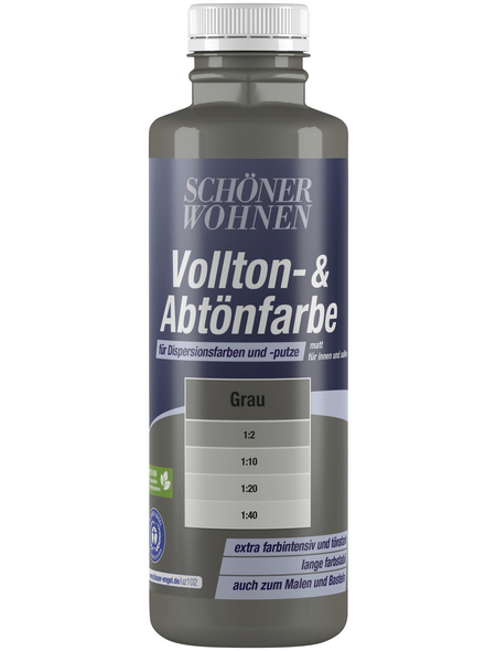 SCHÖNER WOHNEN FARBE Abtönfarbe, grau, 500 ml SCHÖNER WOHNEN FARBE Abtönfarbe, grau, 500 ml