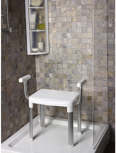 Dusch- und Badestuhl, Weiß - Hagebau.at