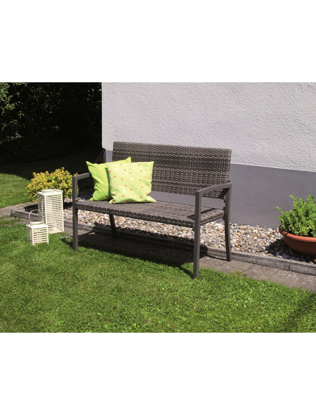 acamp® Gartenbank »DIJON«, 2-Sitzer, BxHxT: 116 x 87 x 60 cm