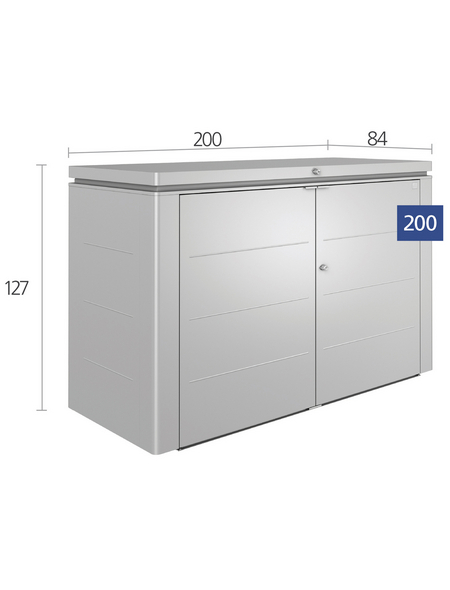 BIOHORT Gartenbox »HighBoard«, 200 x 127 x 84 cm (BxHxT), 2.150 Liter