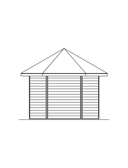 SKANHOLZ Gartenhaus »Almelo«, B x T: 420 x 373 cm ...