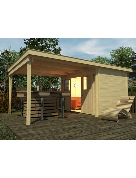 WEKA Gartenhaus-Set »Lounge Gr.5«, BxT: 559 x 338 cm ...