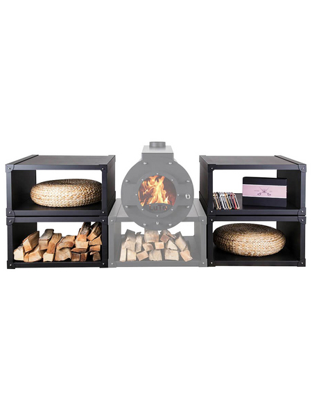 KANUK® Holzaufbewahrung, BxL: 76 x 73 cm, Stahl - Hagebau.at