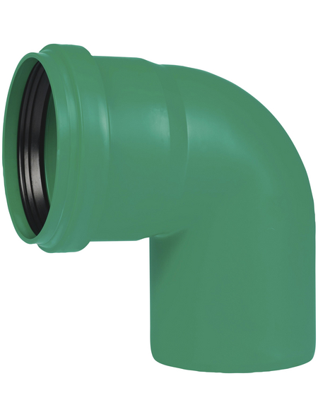 Gomito Per Fognatura KG 15° DN 110 In PVC-U - Colore Marrone Arancione RAL 8023 - Ostendorf - Sistema Di Canali Sotterranei - 2