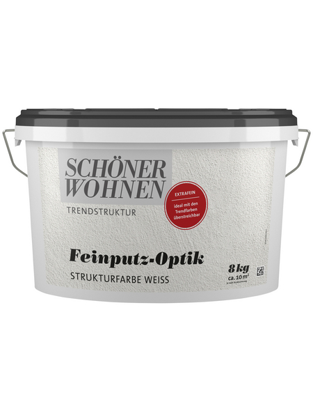 SCHÖNER WOHNEN FARBE Strukturfarbe »Trendstruktur«, in Putz-Optik, weiß SCHÖNER WOHNEN FARBE Strukturfarbe »Trendstruktur«, in Putz-Optik, weiß