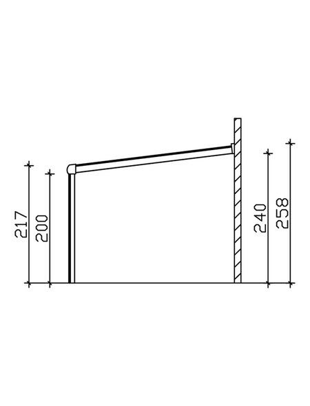 SKANHOLZ Terrassenüberdachung »Genua«, Breite: 434 cm, Dach
