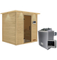 WOODFEELING Sauna »Anja«, inkl. 9 kW Saunaofen mit externer Steuerung, für 3 Personen-Thumbnail