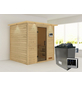 WOODFEELING Sauna »Anja«, inkl. 9 kW Saunaofen mit externer Steuerung, für 3 Personen-Thumbnail