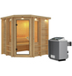 KARIBU Sauna »Libau«, inkl. 9 kW Saunaofen mit integrierter Steuerung, für 3 Personen-Thumbnail