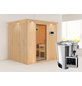 KARIBU Sauna »Olai«, inkl. 3.6 kW Saunaofen mit externer Steuerung, für 3 Personen-Thumbnail