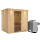 KARIBU Sauna »Rakvere«, inkl. 9 kW Saunaofen mit integrierter Steuerung, für 3 Personen-Thumbnail