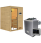 WOODFEELING Sauna »Svenja«, inkl. 9 kW Saunaofen mit externer Steuerung, für 3 Personen-Thumbnail