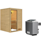 WOODFEELING Sauna »Svenja«, inkl. 9 kW Saunaofen mit integrierter Steuerung, für 3 Personen-Thumbnail
