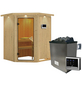 KARIBU Sauna »Tartu«, inkl. 9 kW Saunaofen mit externer Steuerung, für 3 Personen-Thumbnail