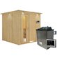 KARIBU Sauna »Valga«, inkl. 9 kW Saunaofen mit externer Steuerung, für 4 Personen-Thumbnail