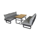 BELLAVISTA Sitzgruppe »Largo«, 6 Sitzplätze, Aluminium/Polywood/Polyester, inkl. Auflagen-Thumbnail