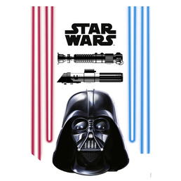 KOMAR Dekosticker »Darth Vader and Lightsaber«, BxH: 50 x 70 cm