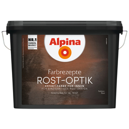 alpina Effektfarbe »Farbrezepte Komplettset«, in Rost-Optik, rostfarben, 1,2 l