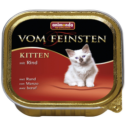 VOM FEINSTEN Katzen-Nassfutter »Kitten«, Rind, 100 g