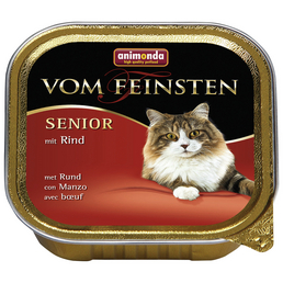 VOM FEINSTEN Katzen-Nassfutter »Senior«, Rind, 100 g