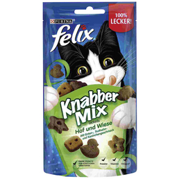 FELIX Katzensnack »Knabbermix«, Ente/Truthahn/Kaninchen, 60 g