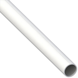 alfer® aluminium Rundrohr, Combitech®, Weiß, Polyvinylchlorid (PVC)