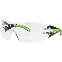 UVEX Schutzbrille, Kunststoff, schwarz/grün