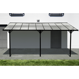 Westmann Terrassendach »Bruce«, Breite: 556 cm, Dach: Polycarbonat (PC), schwarz