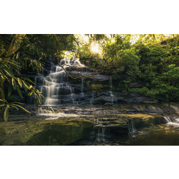 KOMAR Vliestapete »Golden Falls«, Breite 450 cm, seidenmatt