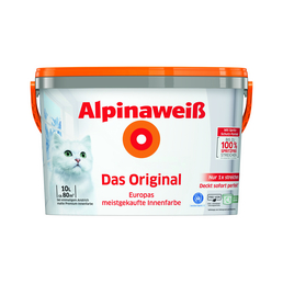 alpina Wandfarbe »Alpinaweiß«, Alpinaweiß, matt, matt